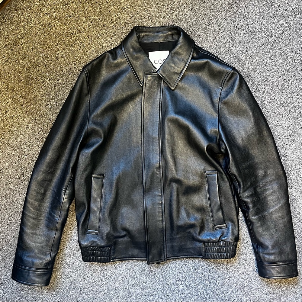COS Men’s Leather Jacket (large)